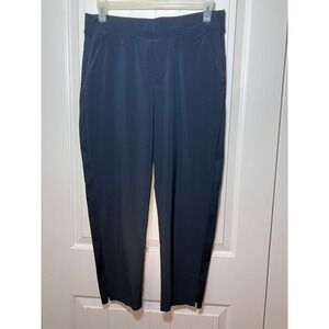 Athleta Brooklyn Ankle Pant Womens 14 Black Tapered Stretch Travel Commute Light